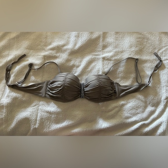 La Vie En Rose Taupe Bikini Top - Picture 3 of 5